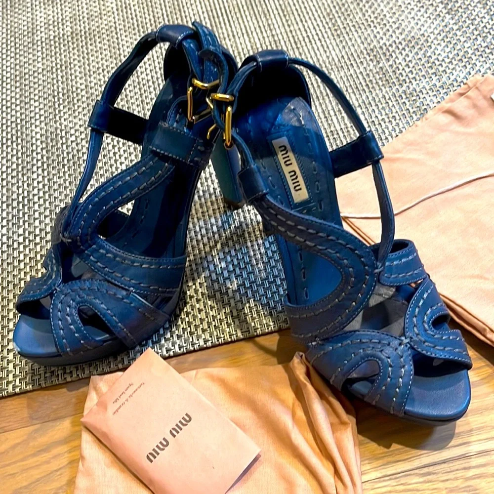 Miu miu platform heels size 36 - Picture 1 of 16